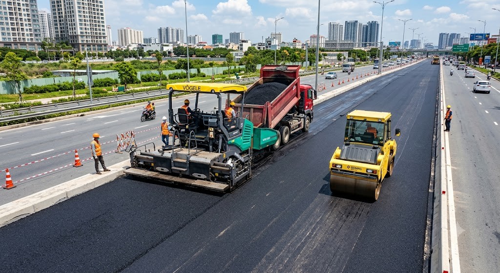 Linh Tuấn - Đơn vị chuyên thi công thảm bê tông nhựa nóng chuyên nghiệp Linh Tuấn - Đơn vị chuyên thi công thảm bê tông nhựa nóng chuyên nghiệp