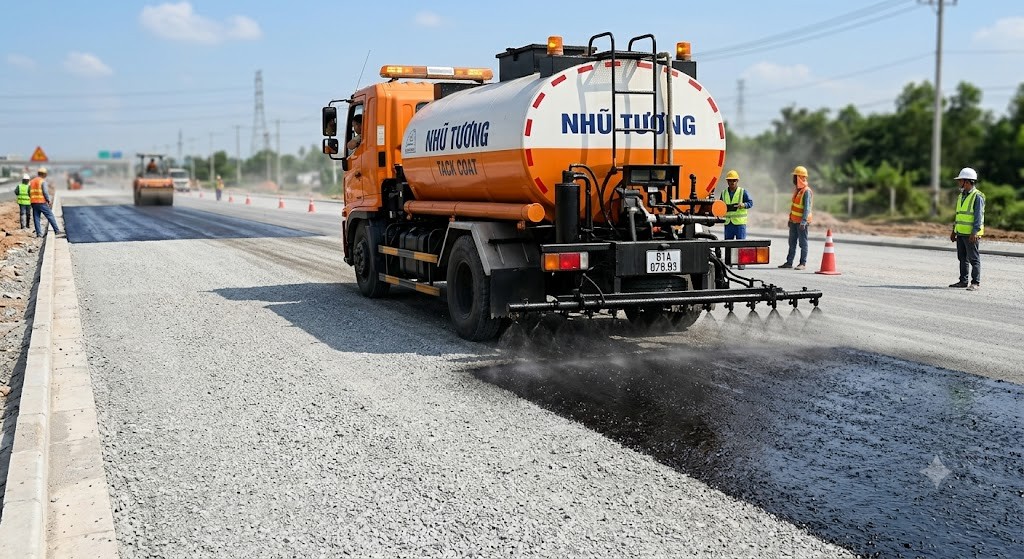 Xe phun nhũ tương tự động Xe phun nhũ tương tự động